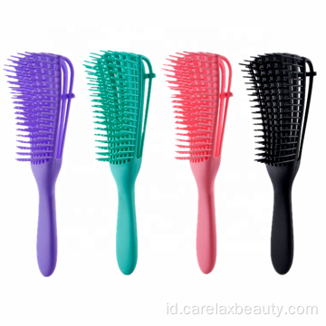 Abs menangani delapan baris hair detangler hair brush